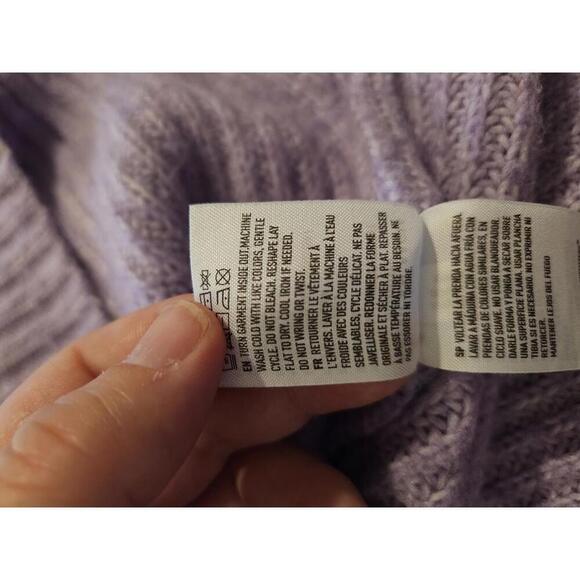 American Eagle Outfitters XS purple & white striped oversized sweater - Picture 5 of 5